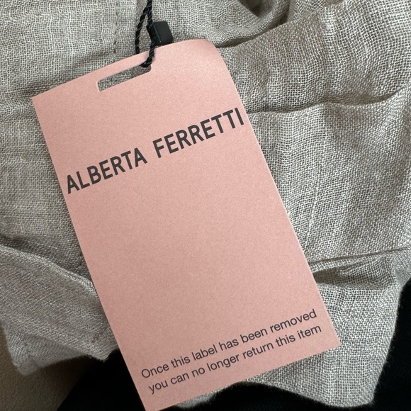 New With Tags Alberta Ferretti Linen Mini Skirt - Picture 5 of 6